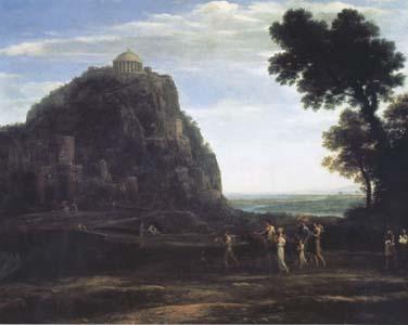 Claude Lorrain View of Delphi with a Procession (mk17) oil painting picture